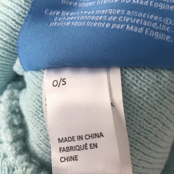 Care Bears Light Blue Knit Tuque With White Pom Pom Stitched Logo New With Tag - Picture 9 of 11